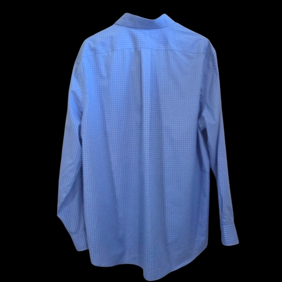 Ralph Lauren Black Label Blue Checkered Dress Shirt Size XL - Picture 3 of 6